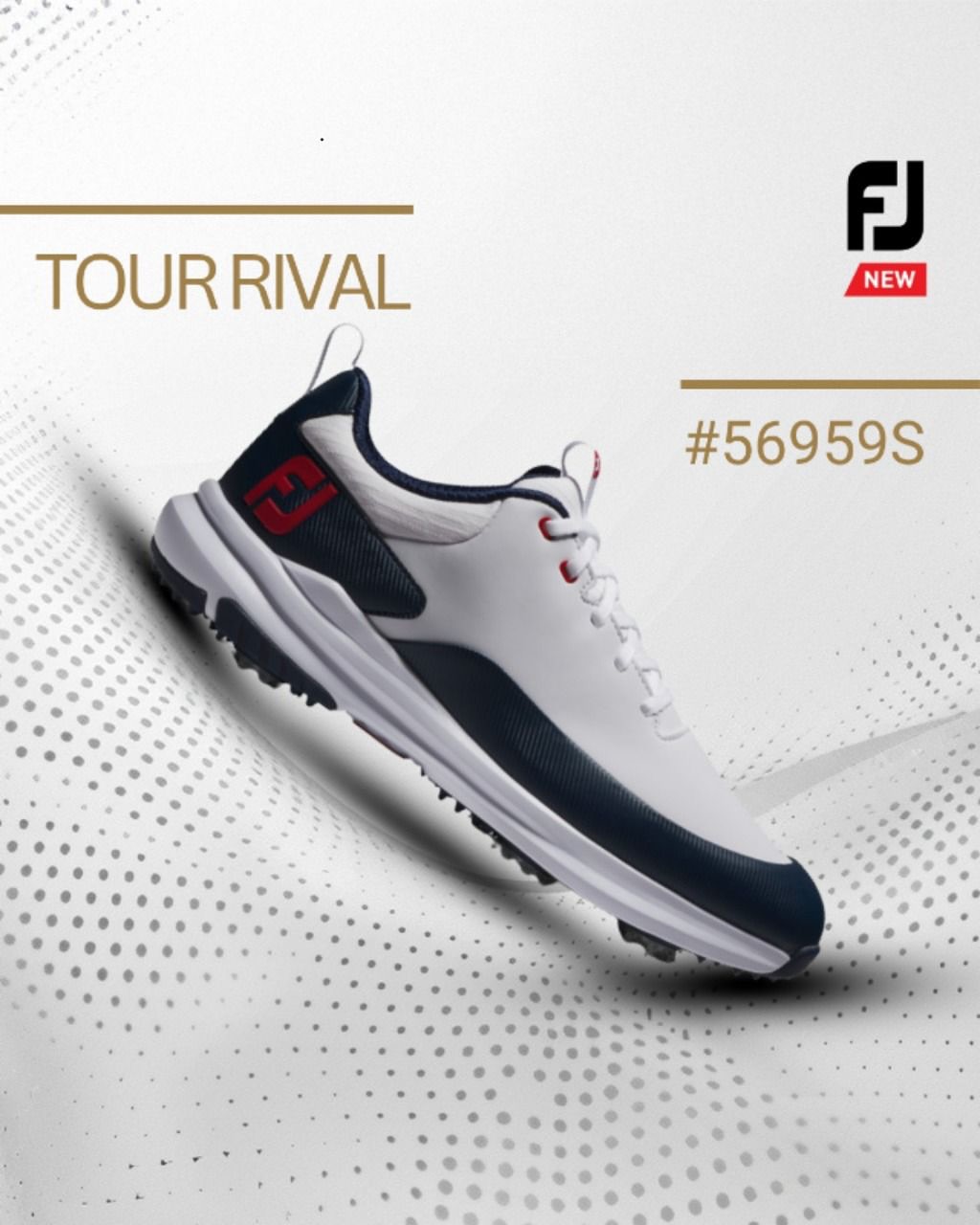 Berjalan menyusuri 18 hole bukan lagi halangan!FOOTJOY TOUR RIVAL dapat meminimalkan rasa pegal