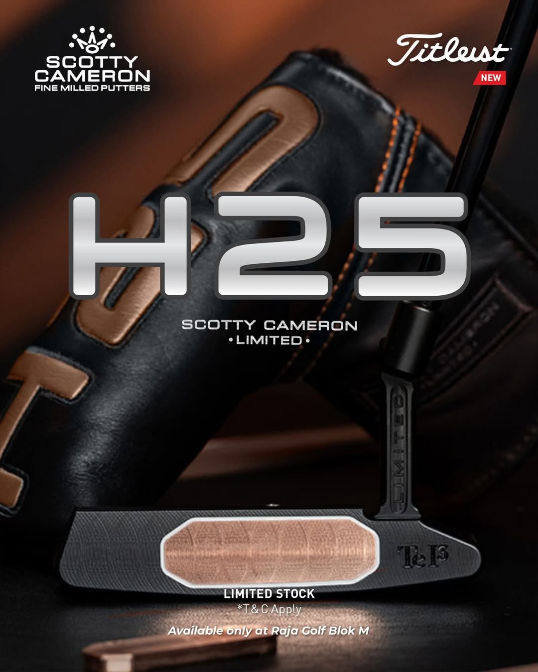 SCOTTY CAMERONH25 TERYLLIUM NEWPORT 2LIMITED EDITIONH25 Teryllium Newport 2 hadir dalam jumlah t